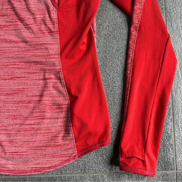 Athleta Running Wild Mix Crew Long Sleeve Scoop-neck Top Thumbholes XS - Picture 12 of 15